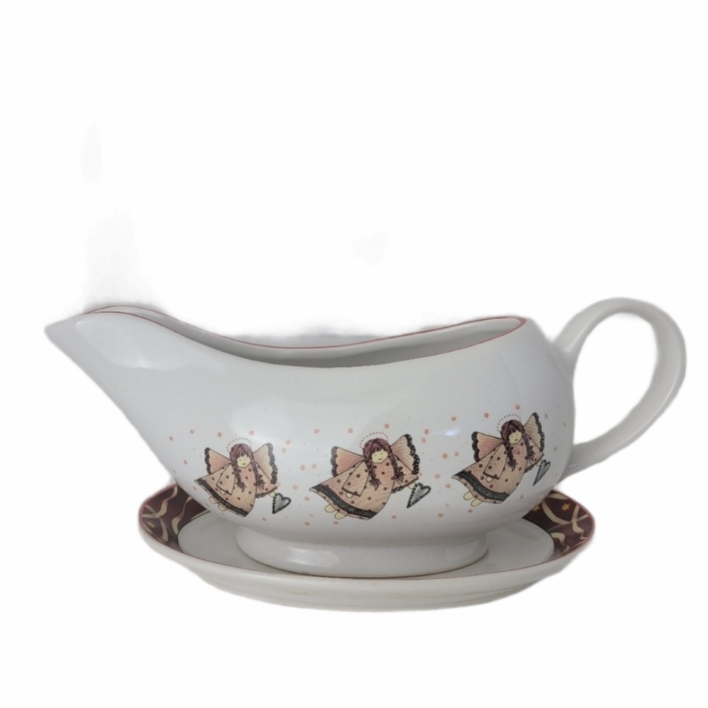 Christmas Gravy Boat Gathering of Angels